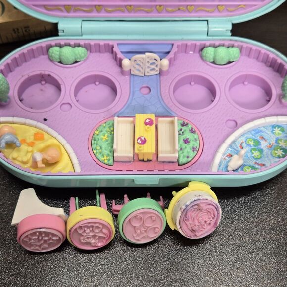 90s Polly Pocket Baby Stampin Playground Bluebird Mini Toy Art Set Cute Kawaii - Picture 8 of 16